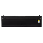 Meuble TV moderne console multimédia avec 4 tiroirs, ports de charge et éclairage d'ambiance LED, Naturel/Noyer/Noir-Christopher Knight Home