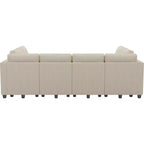 Canapé convertible modulaire sectionnel Belffin en velours côtelé, 12 places surdimensionné avec rangement pour salon