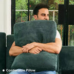 Canapé-lit modulaire sectionnel Belffin avec pouf de rangement, canapé sectionnel de luxe en velours côtelé avec méridienne convertible moderne pour salon