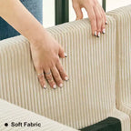 Canapé-lit modulaire sectionnel Belffin avec pouf de rangement, canapé sectionnel de luxe en velours côtelé avec méridienne convertible moderne pour salon