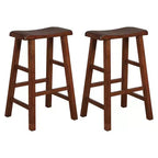 Tabourets de bar de cuisine eHemco en bois massif, 29 po, ensemble de 2