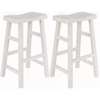 Tabourets de bar de cuisine eHemco en bois massif, 29 po, ensemble de 2