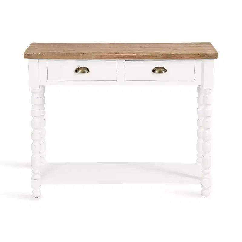Console de rangement Kate and Laurel Rutledge, 40x14x33, Blanc