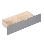 Lit superposé jumeau sur jumeau/double sur double avec 2 tiroirs et armoire multicouche, solution de rangement peu encombrante, blanc/gris - ModernLuxe
