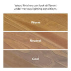 Plank+Beam Meuble TV scandinave en bois massif, 2 portes, 49 po, pour salon