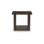 Signature Design by Ashley Breckington Table d'appoint rectangulaire avec étagère de rangement, marron foncé