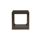Signature Design by Ashley Breckington Table d'appoint rectangulaire avec étagère de rangement, marron foncé
