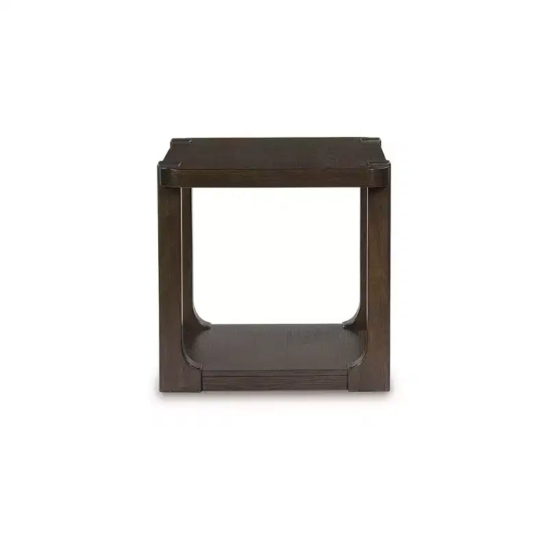 Signature Design by Ashley Breckington Table d'appoint rectangulaire avec étagère de rangement, marron foncé