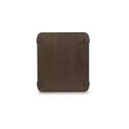 Signature Design by Ashley Breckington Table d'appoint rectangulaire avec étagère de rangement, marron foncé