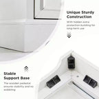 Commode à 6 tiroirs pour chambre, Meuble TV de style ferme avec 6 tiroirs, Commode rustique en bois de 52 po de largeur pour chambre