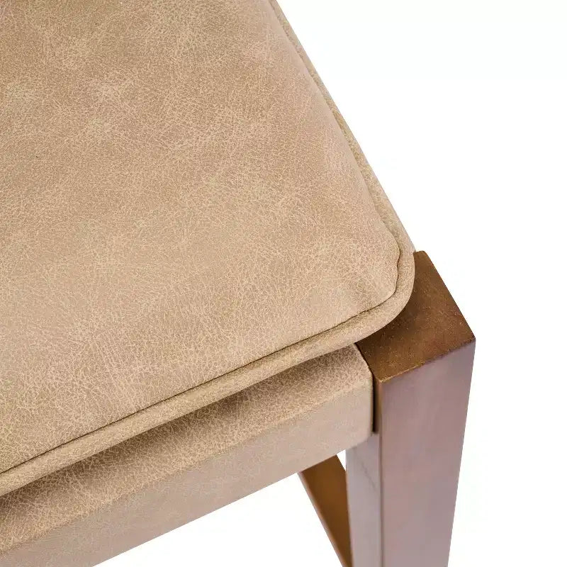 Tabourets de bar contemporains Christopher Knight Home Marc en hévéa et similicuir (lot de 2)