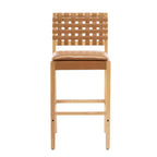 Tabourets de bar contemporains Christopher Knight Home Marc en hévéa et similicuir (lot de 2)