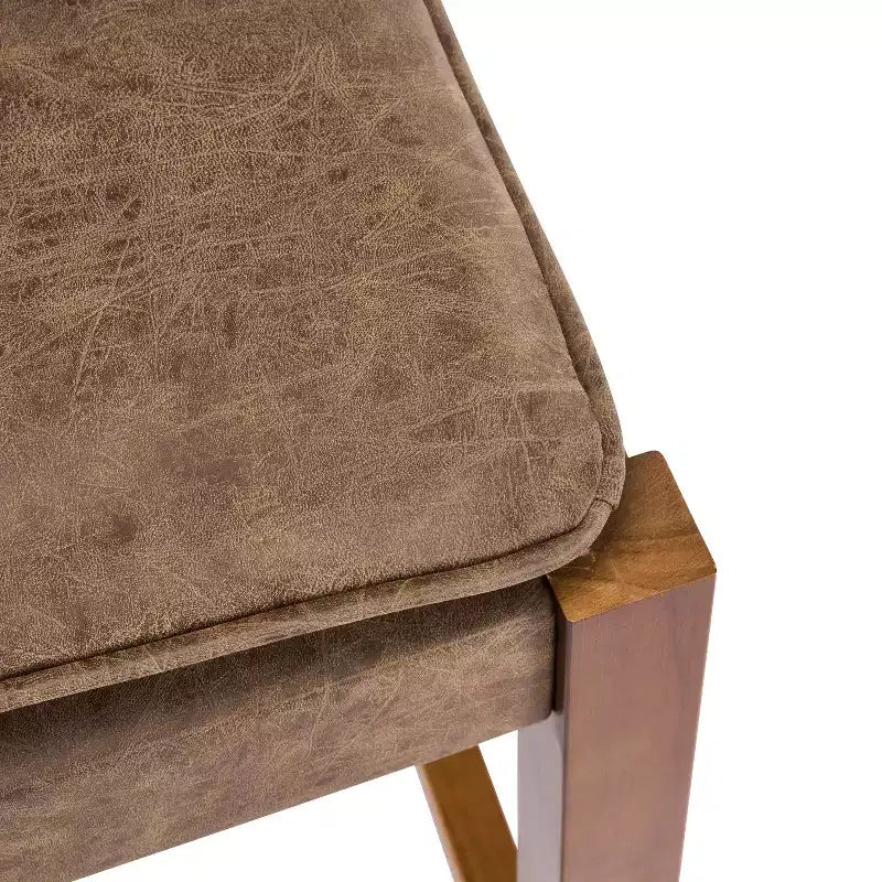 Tabourets de bar contemporains Christopher Knight Home Marc en hévéa et similicuir (lot de 2)