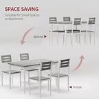 Ensemble table de salle à manger 5 pièces, ensemble table de cuisine de style industriel pour 4 personnes, table de salle à manger et chaises avec table rectangulaire et 4 chaises