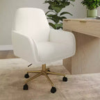 Chaise de bureau rembourrée Clara Martha Stewart