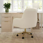Chaise de bureau rembourrée Clara Martha Stewart