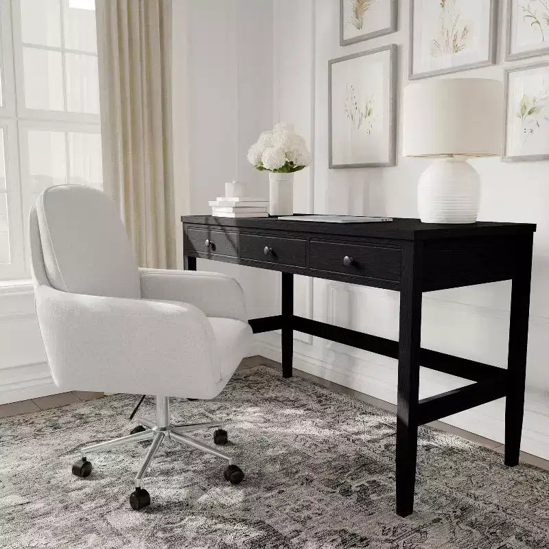 Chaise de bureau rembourrée Clara Martha Stewart