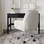 Chaise de bureau rembourrée Clara Martha Stewart