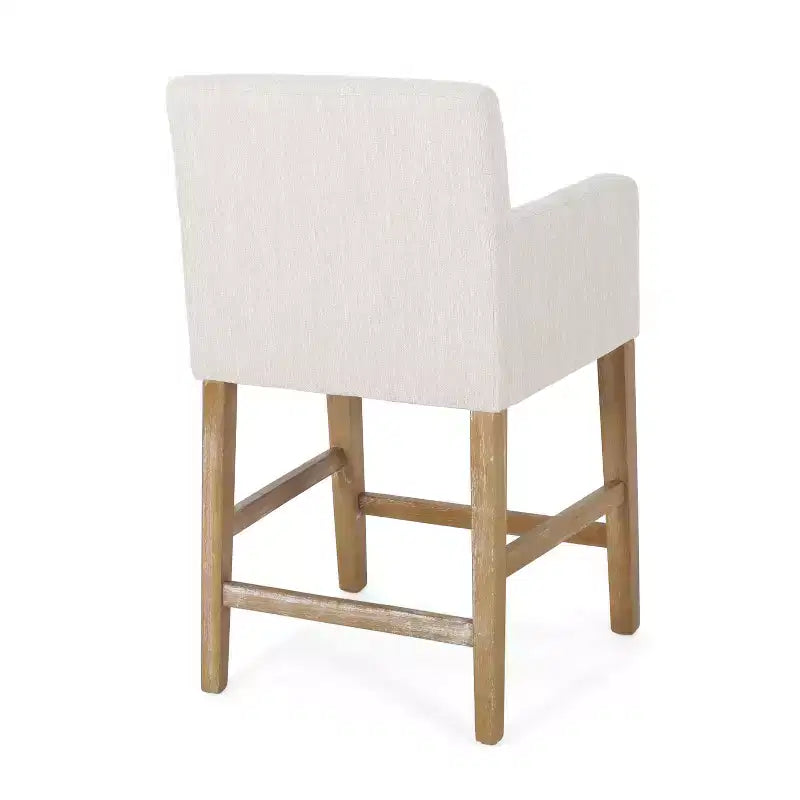 Tabouret de bar rembourré Tabouret de comptoir Chaise de salle à manger Tabouret de pub -ModernLuxe