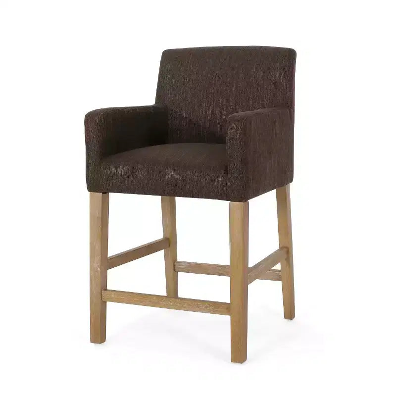 Tabouret de bar rembourré Tabouret de comptoir Chaise de salle à manger Tabouret de pub -ModernLuxe