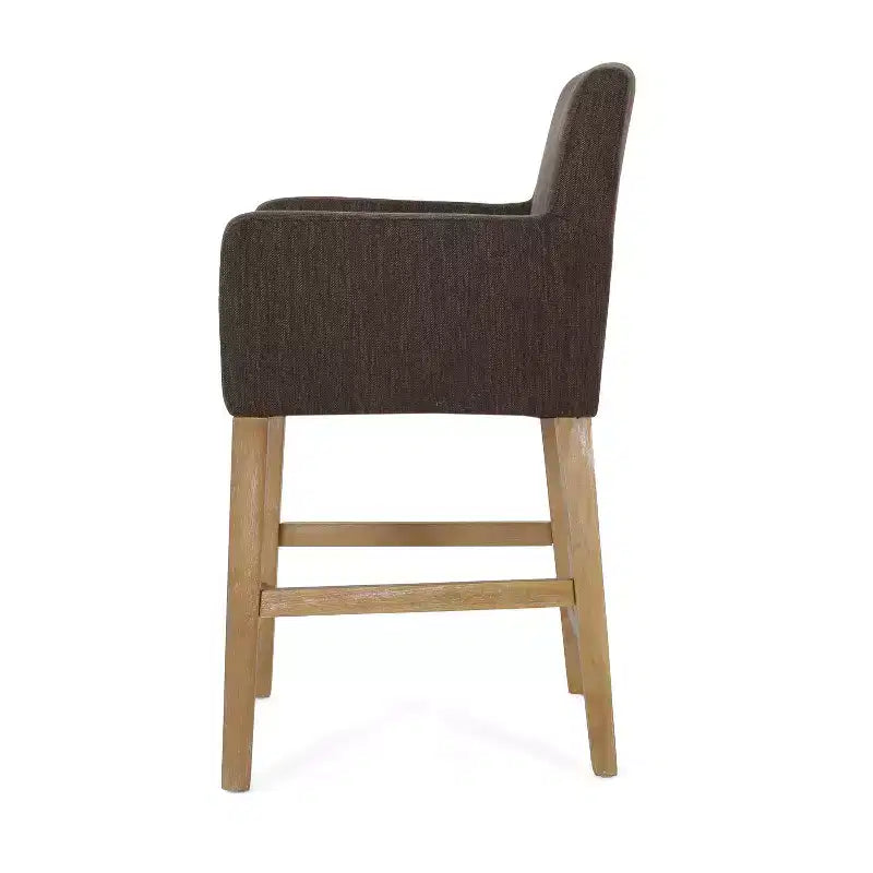 Tabouret de bar rembourré Tabouret de comptoir Chaise de salle à manger Tabouret de pub -ModernLuxe
