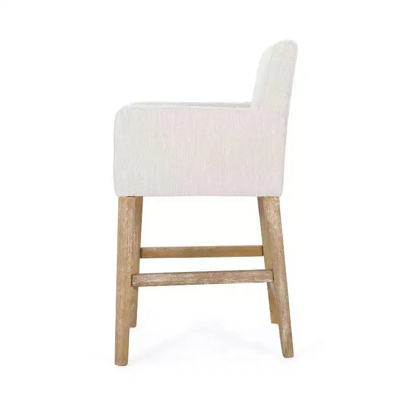 Tabouret de bar rembourré Tabouret de comptoir Chaise de salle à manger Tabouret de pub -ModernLuxe