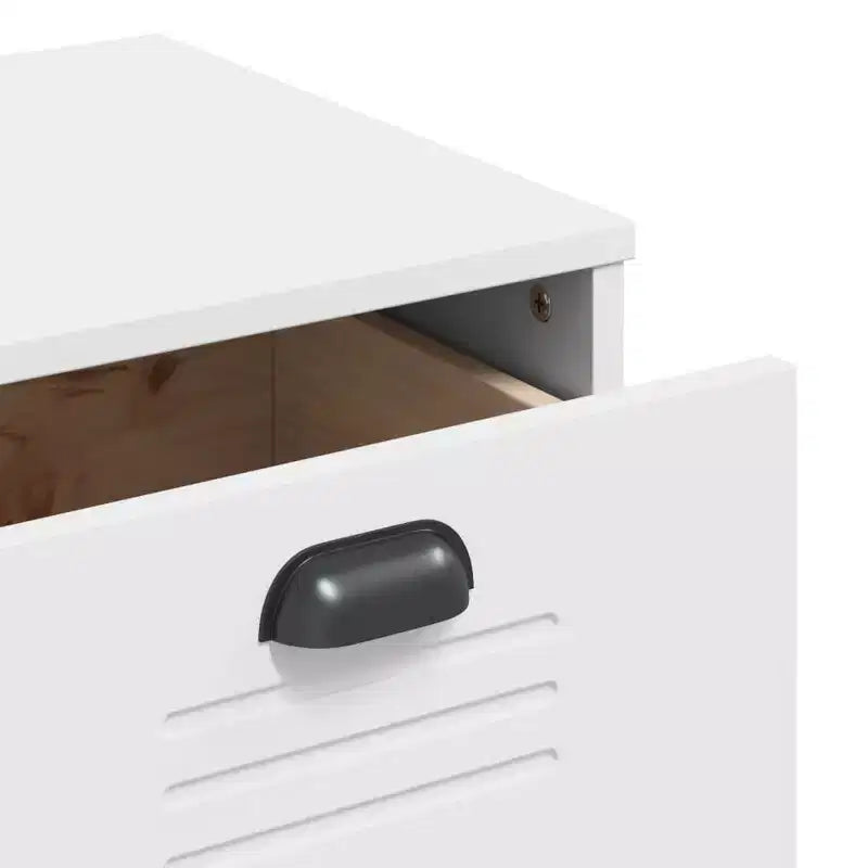 vidaXL Buffet Armoire de rangement Meuble de salon Pin massif, avec 2 tiroirs