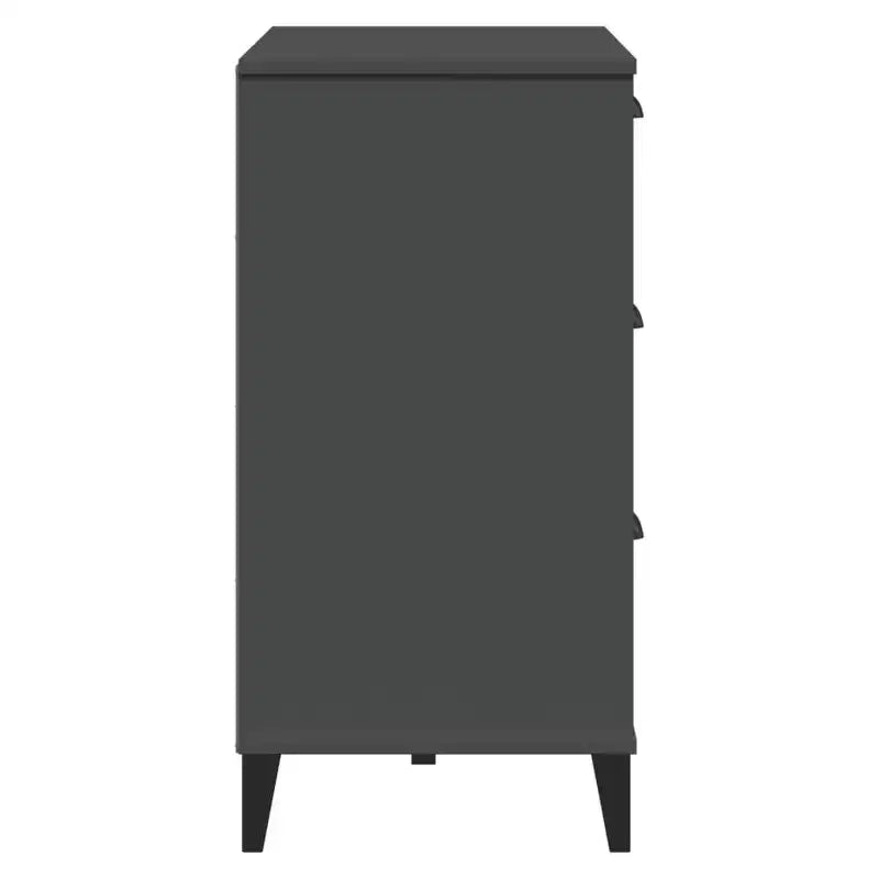 vidaXL Buffet Armoire de rangement Meuble de salon Pin massif, avec 2 tiroirs