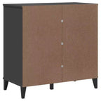 vidaXL Buffet Armoire de rangement Meuble de salon Pin massif, avec 2 tiroirs