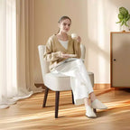 Lot de 2 fauteuils d'appoint modernes en velours, fauteuils de salon rembourrés doux avec pieds en bois