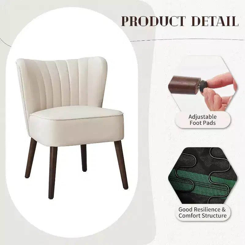 Lot de 2 fauteuils d'appoint modernes en velours, fauteuils de salon rembourrés doux avec pieds en bois