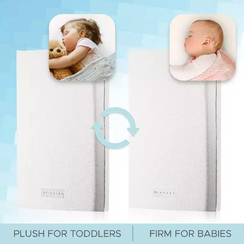 Matelas de berceau léger en coton biologique 2 étapes Modera Baby - 52x27,5x4