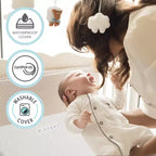 Matelas de berceau léger en coton biologique 2 étapes Modera Baby - 52x27,5x4