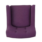 Fauteuil d'appoint en tissu Okak, fauteuil club capitonné, fauteuil élégant et confortable avec pieds en bois de bouleau pour salon ou chambre à coucher