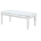 Table basse miroir, Table de salon moderne, Table d'appoint de canapé, Table d'appoint, Table centrale, Rectangulaire/Ronde, Argent-ModernLuxe