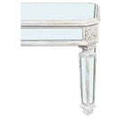 Table basse miroir, Table de salon moderne, Table d'appoint de canapé, Table d'appoint, Table centrale, Rectangulaire/Ronde, Argent-ModernLuxe