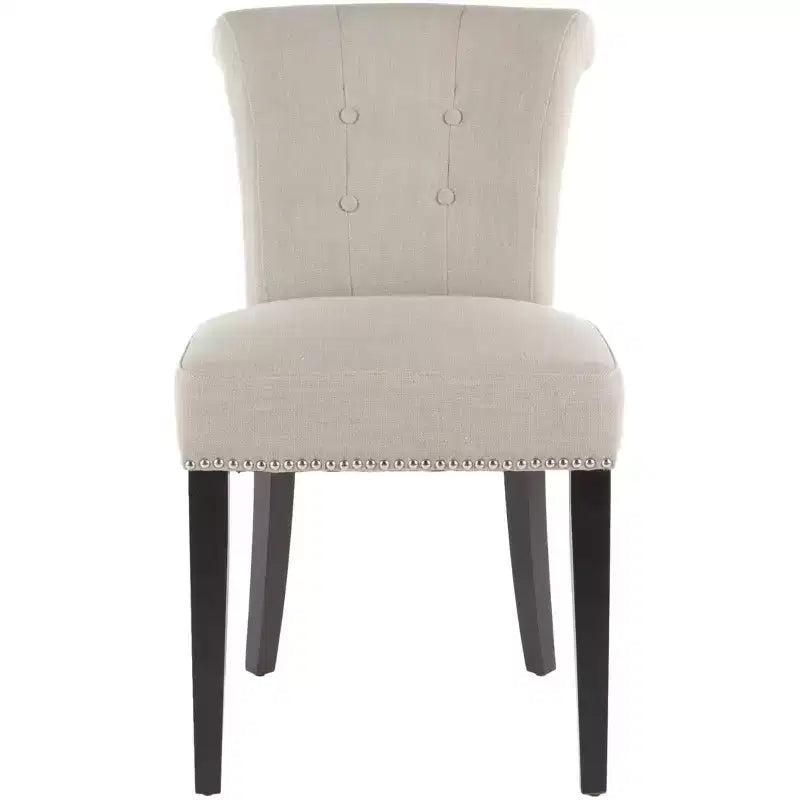 Chaise de salle à manger Sinclair 21 H avec garniture cloutée (Lot de 2) - MCR4704 - Safavieh Couture