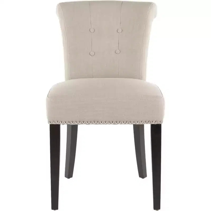 Chaise de salle à manger Sinclair 21 H avec garniture cloutée (Lot de 2) - MCR4704 - Safavieh Couture