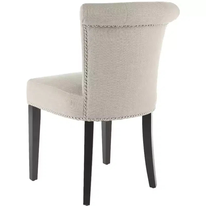 Chaise de salle à manger Sinclair 21 H avec garniture cloutée (Lot de 2) - MCR4704 - Safavieh Couture
