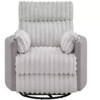 Fauteuil inclinable manuel en velours côtelé à grosses côtes Bocaton de Roundhill Furniture