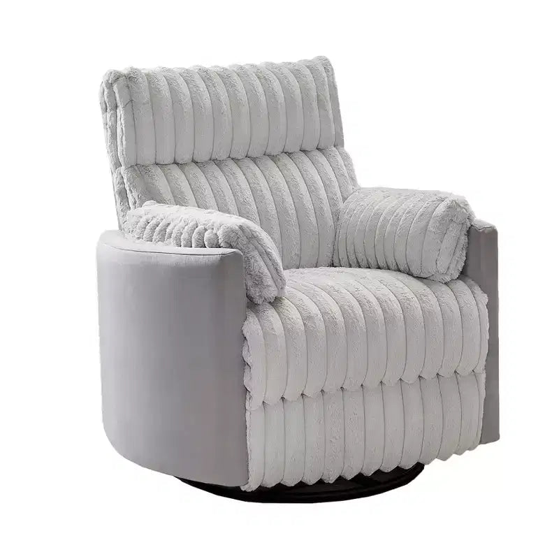 Fauteuil inclinable manuel en velours côtelé à grosses côtes Bocaton de Roundhill Furniture