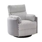 Fauteuil inclinable manuel en velours côtelé à grosses côtes Bocaton de Roundhill Furniture