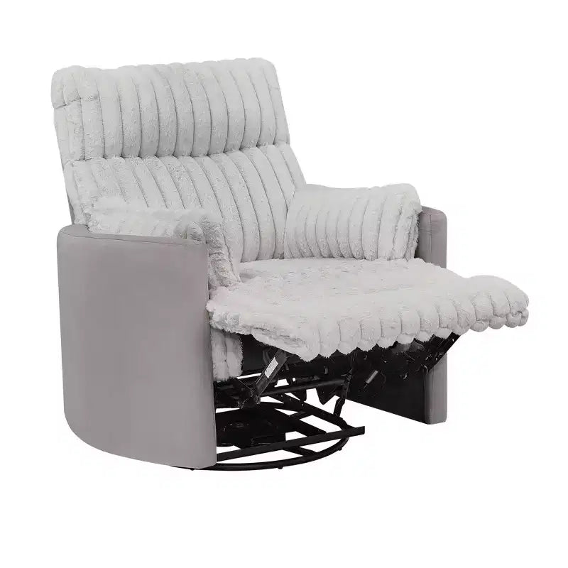 Fauteuil inclinable manuel en velours côtelé à grosses côtes Bocaton de Roundhill Furniture
