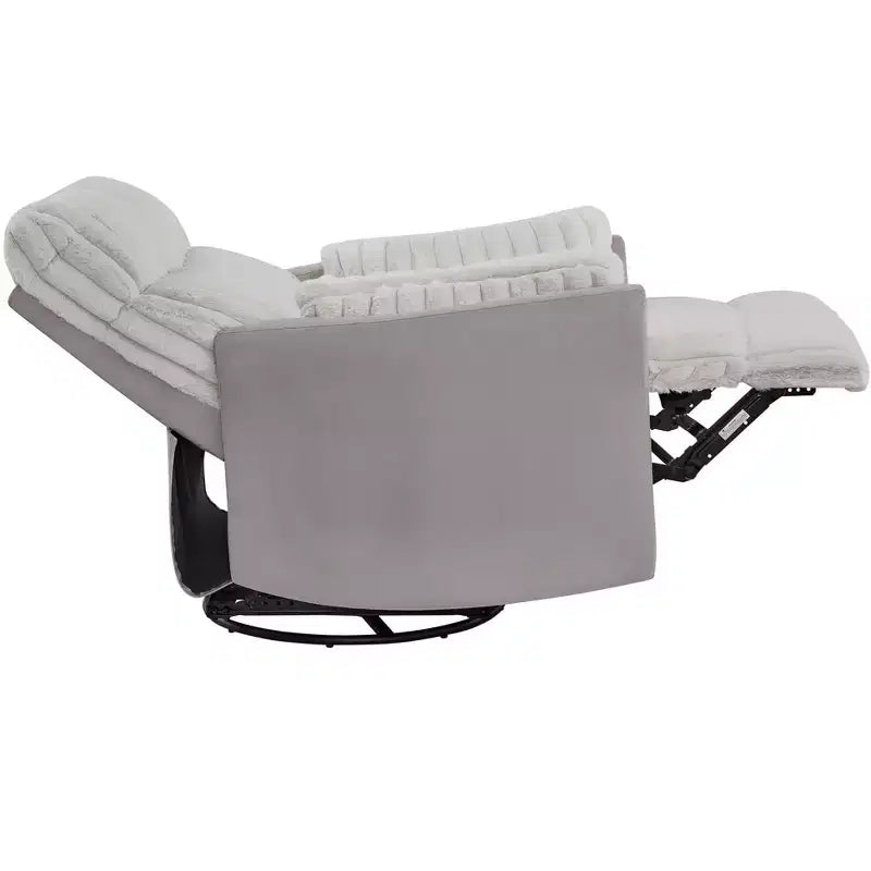 Fauteuil inclinable manuel en velours côtelé à grosses côtes Bocaton de Roundhill Furniture