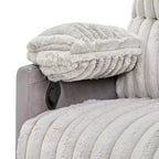 Fauteuil inclinable manuel en velours côtelé à grosses côtes Bocaton de Roundhill Furniture