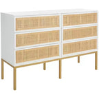 Commode 6 tiroirs en rotin Zadie - DRS5003 - Safavieh