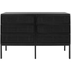 Zadie 6 Drawer Rattan Dresser - DRS5003 - Safavieh
