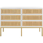 Commode 6 tiroirs en rotin Zadie - DRS5003 - Safavieh