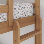 Now Furniture - Lit superposé pour enfants, grand lit simple XL sur grand lit double, bois d'ingénierie