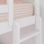 Now Furniture - Lit superposé pour enfants, grand lit simple XL sur grand lit double, bois d'ingénierie